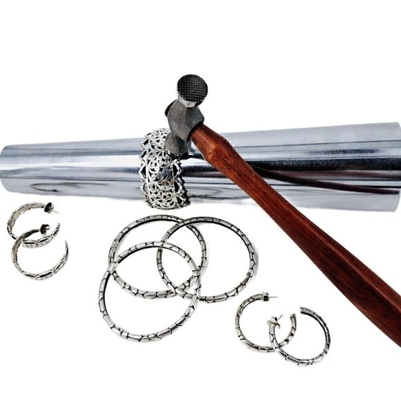 Bracelet Mandrel Small Round 12" Tapers to 1.5" from 2.5" Metal Forming Tool - Picture 5 of 5